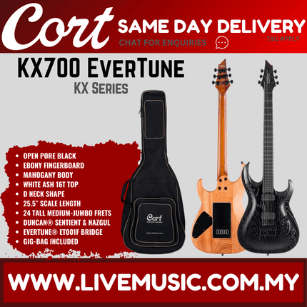 Cort KX700-OPB EverTune Electric Guitar with Bag - ( KX700OPB / KX700 OPB )