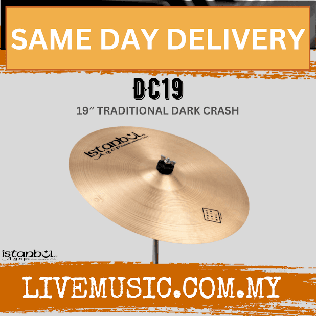Istanbul Agop DC19 19" Traditional Dark Crash Cymbal ( DC-19 / DC 19 )