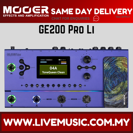 Mooer GE200 Pro Li Intelligent Multi Effects ( GE200PROLi GE200PRO GE-200 )
