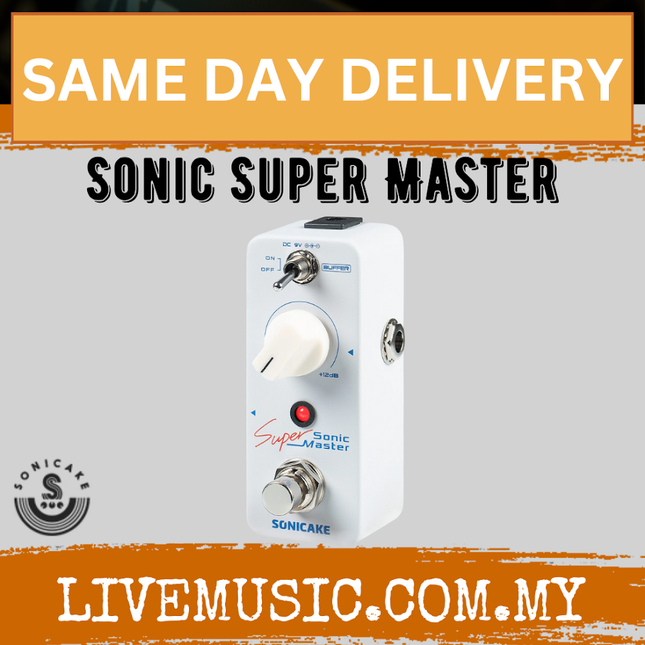 Sonicake QSS-22 Sonic Super Master Clean Boost Buffer Guitar Bass Effects Pedal ( QSS 22 QSS22 )