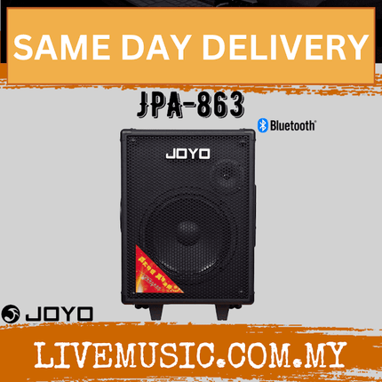 Joyo JPA-863 30W Amplifier Class D Portable Power Speaker Amp With Handheld And Bodypack Wireless Microphone ( JPA863 / JPA 863 )