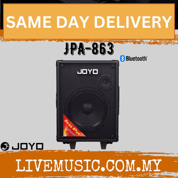 Joyo JPA-863 30W Amplifier Class D Portable Power Speaker Amp With Handheld And Bodypack Wireless Microphone ( JPA863 / JPA 863 )