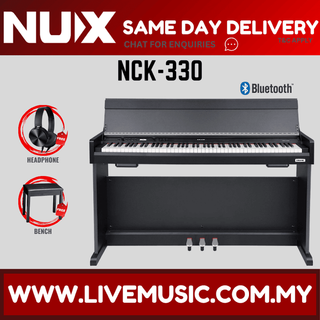 Nux NCK-330 88 Keys Digital Piano Combination Classic and Modern Piano with Bluetooth (NCK330 NCK 330)