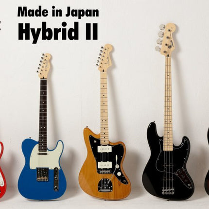 Fender Japan Hybrid II Precision Bass Guitar, Maple Fretboard with Gig Bag - Forest Blue