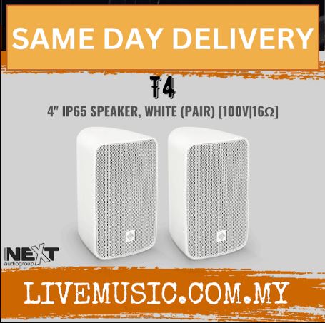 Next Audio T4 4" IP65 Speaker, White - Pair ( T-4 / T 4)