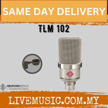 Neumann TLM 102 Large-diaphragm Condenser Microphone - Matte Nickel ( TLM102 / TLM-102 )