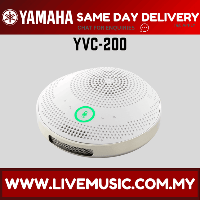 Yamaha YVC-200 Portable USB Speakerphone - White ( YVC200 / YVC 200 )