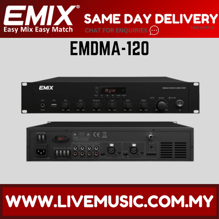 Emix EMDMA-120 Mixing Amplifiers With Wide Range Of Output Power Ratings ( EMDMA 120 / EMDMA120 )