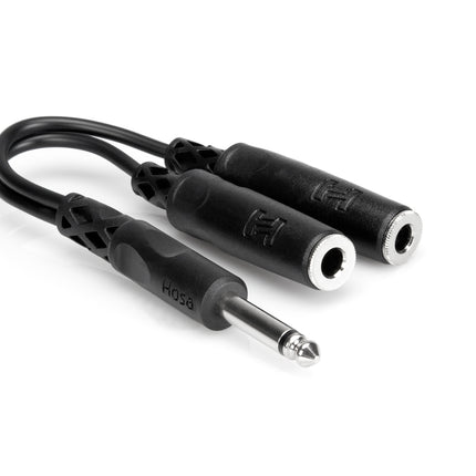 Hosa YPP-111 Y Cable, 1/4inch TS to 1/4inch TSF (YPP111/YPP 111)