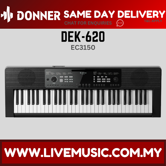 Donner DEK-620 keyboard 61 Key Piano Keyboard for Beginner/Professional ( DEK 620 / DEK620 )