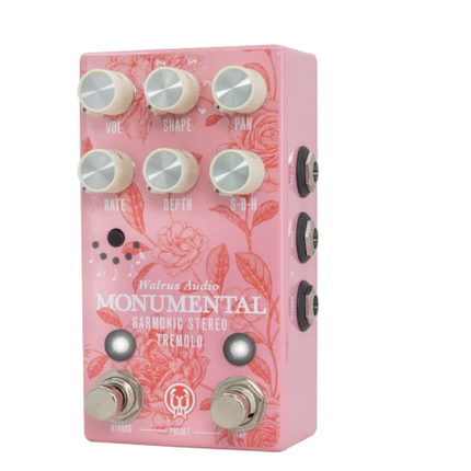 Walrus Audio Monumental Stereo Harmonic Tap Tremolo Guitar Effects Pedal, Floral Series 2024