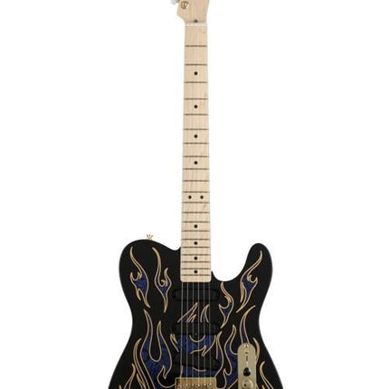 Fender James Burton Telecaster Electric Guitar Maple Fretboard with Deluxe Hardshell Case - Blue Paisley Flames