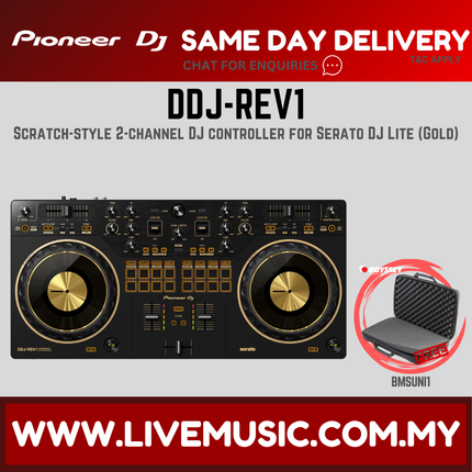 Pioneer DJ DDJ-REV1-Gold Limited Edition 2-Deck Serato DJ Controller - Gold ( DDJREV1 / DDJ REV1 / DDJ-REV1 )