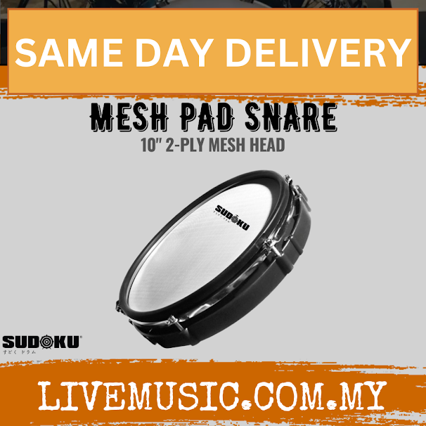 Sudoku 10" Electronic Digital Electric Drum Mesh Pad Snare (For Snare and Tom Tom)-ROLAND,YAMAHA,ALESIS support
