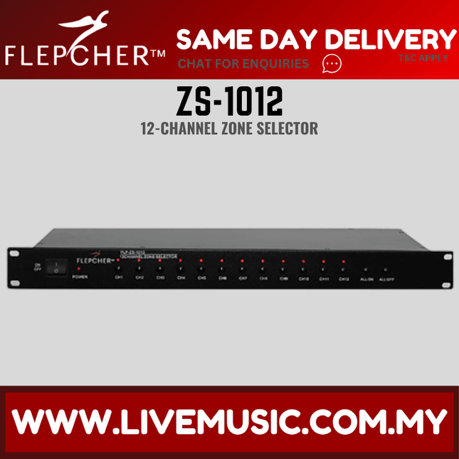 Flepcher ZS-1012 12-Channel Zone Selector ( ZS 1012 / ZS1012 )