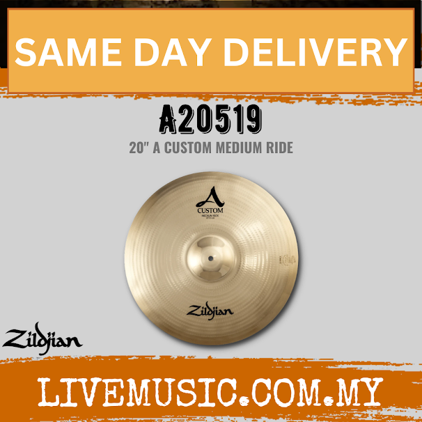 Zildjian 20" A Series Custom Medium Ride Cymbal (A20519)