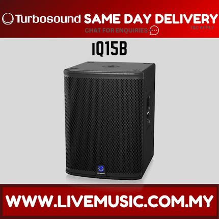 Turbosound iQ15B 3000-Watt 15" Powered Subwoofer ( iQ-15B / iQ 15B )
