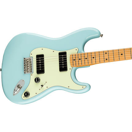 Fender Noventa Stratocaster Electric Guitar, Maple Fretboard - Daphne Blue