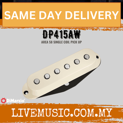 DiMarzio DP415AW Area 58 Single Coil Pickup - Aged White (DP-415AW/DP 415AW)