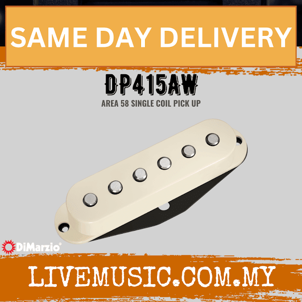 DiMarzio DP415AW Area 58 Single Coil Pickup - Aged White (DP-415AW/DP 415AW)