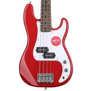 Squier Mini Precision Bass Guitar, Laurel Fretboard - Dakota Red