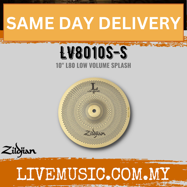 Zildjian 10" L80 Low Volume Splash Cymbal (LV8010S-S)