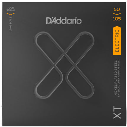 D'Addario XTB50105 XT Nickel Plated Steel Electric Bass Set (Daddario)