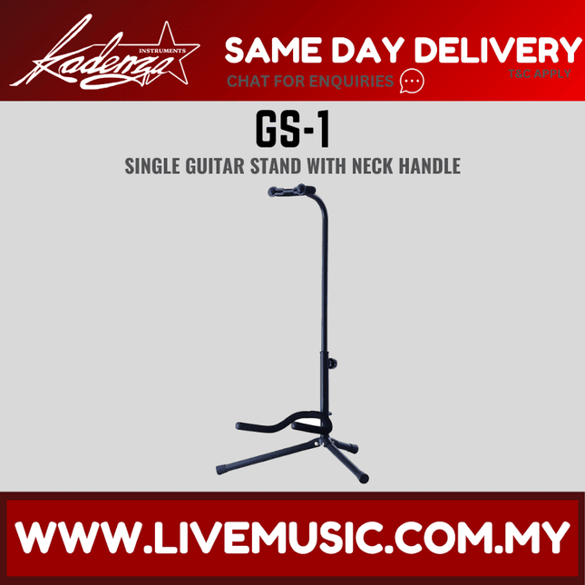 Kadenza GS-1 Single Guitar Stand for Acoustic, Electric, Classical and Bass Guitar ( GS1 LMC)