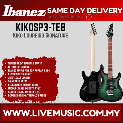 Ibanez KIKOSP3-TEB Kiko Loureiro Signature Electric Guitar ( KIKOSP3 TEB / KIKOSP3TEB )