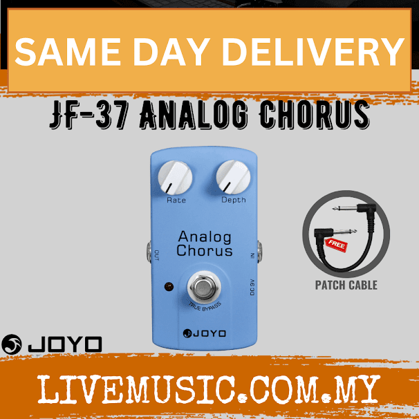 Joyo JF-37 Analog Chorus Fresh And Extensive Chorus Effect Pedal For Electric Guitar ( JF37 / JF 37 )