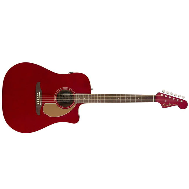 Fender California Redondo Player Slope-Shouldered Acoustic Guitar, Candy Apple Red
