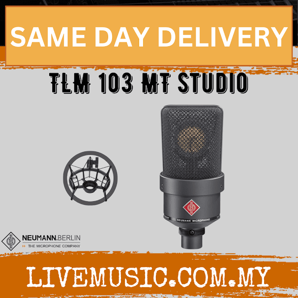 Neumann TLM 103 Studio Set Large-Diaphragm Condenser Microphone - Matte Black/Nickle ( TLM103 / TLM-103 )