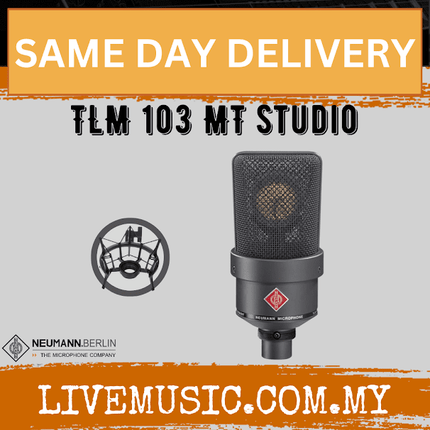 Neumann TLM 103 Studio Set Large-Diaphragm Condenser Microphone - Matte Black/Nickle ( TLM103 / TLM-103 )