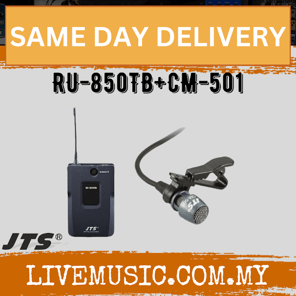 JTS RU-850TB+CM-501 Plastic Bodypack Transmitter & Lavalier Microphone