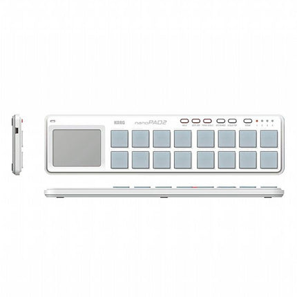 Korg nanoPAD2 Midi USB Controller, White (Nano Pad 2/NanoPad 2/NanoPAD-2)