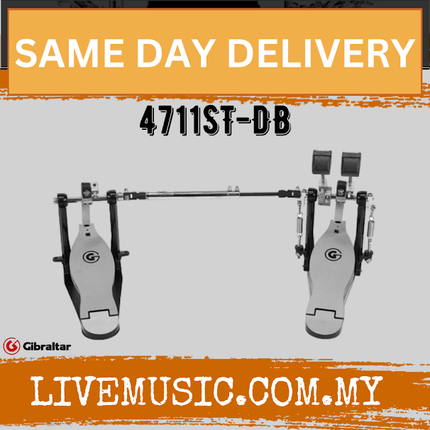 Gibraltar 4711ST-DB Strap-Drive Double Bass Drum Pedal ( 4711ST DB / 4711STDB )