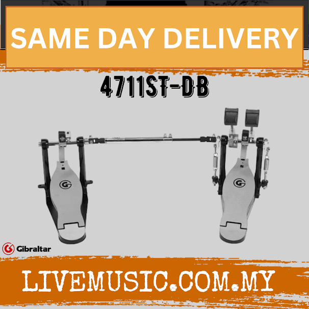 Gibraltar 4711ST-DB Strap-Drive Double Bass Drum Pedal ( 4711ST DB / 4711STDB )