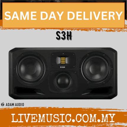 ADAM Audio S3H Dual 7 inch 3-way Powered Midfield Studio Monitor ( S-3H / S 3H )