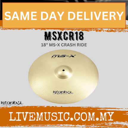 Istanbul Agop Cymbals MSXCR 18 18" MS-X Crash Ride ( MSXCR-18 / MSXCR 18 )