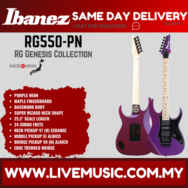 Ibanez RG550 Genesis Collection Electric Guitar MADE IN JAPAN - ( RG 550 / RG-550 )
