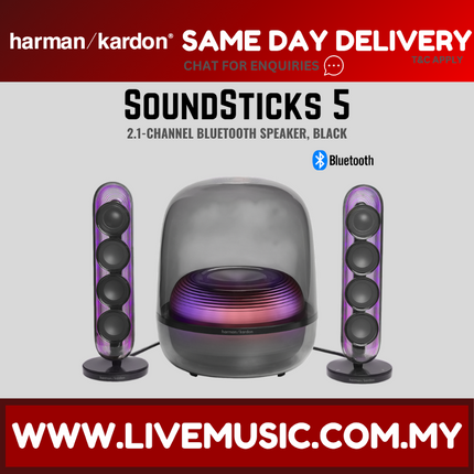 Harman Kardon SoundSticks 5 2.1-channel Bluetooth Speaker - Black ( SOUNDSTICKS5 SOUNDSTICKS-5 )