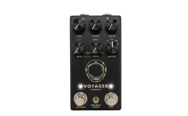 Walrus Audio Voyager Preamp & Overdrive MKII Guitar Effects Pedal, Black