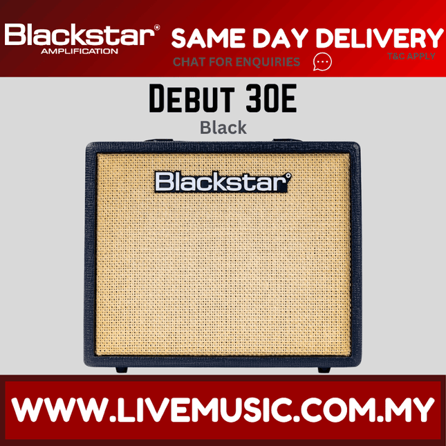 Blackstar Debut 30E 1×10 inch 30-watt Combo Amp with Effects - Black