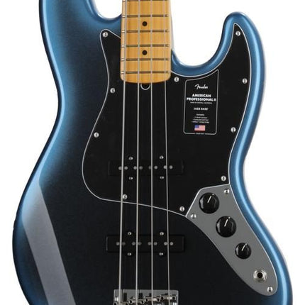 Fender American Professional II Jazz Bass Electric Guitar, Maple Fretboard - Dark Night