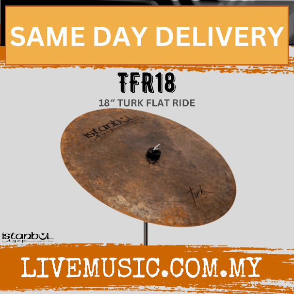 Istanbul Agop TFR18 18" Turk Flat Ride Cymbals (TFR 18/TFR-18)