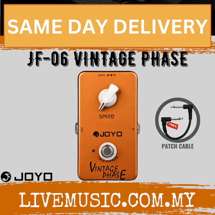 Joyo JF-06 Vintage Phase Beautifully Re Creates Classic Phaser Sounds Of 70'S For Electric Guitar Effect Pedal ( JF06 / JF 06 )