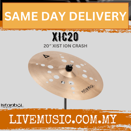 Istanbul Agop XIC20 20"Xist ION Crash Drum Set Drum Kit Cymbal (XIC 20/XIC-20)