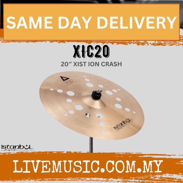 Istanbul Agop XIC20 20"Xist ION Crash Drum Set Drum Kit Cymbal (XIC 20/XIC-20)
