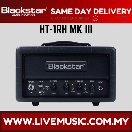 Blackstar HT-1RH MKIII 1-watt Tube Amplifier Head with Reverb (HT 1RH/HT1RH)
