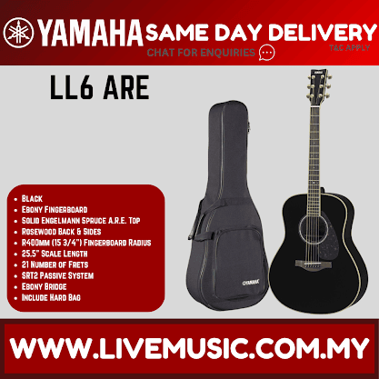 Yamaha LL6 ARE Original Jumbo Acoustic-Electric Guitar - ( LL6-ARE )